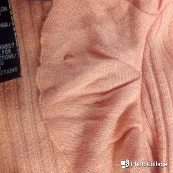 Salmon Pink Rampage Ruffle Top Size Small - Picture 3 of 3